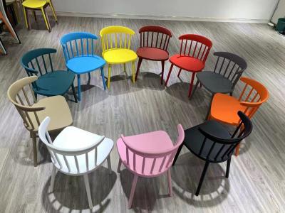 China Hot And Colorful Classic Plastic Restaurant Chairs Can Be Stacked, With Low Price And Large Loading Capacity for sale
