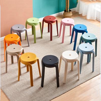 China Wholesale Colorful Dining Stackable PP Plastic Seats Stool for sale