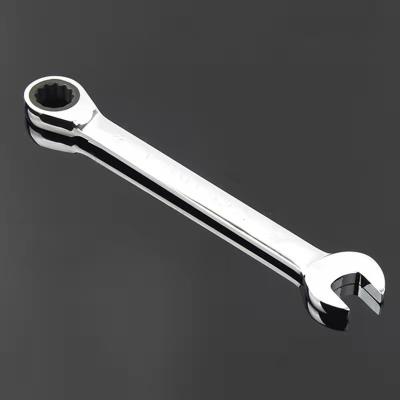 China Chromium-vanadium steel double end quick ratchet wrench 6-55mm, 302 straight shank, full length, 200g for sale