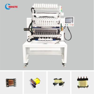 China Máquina de remolque de bobinas de transformadores automáticos de 12 ejes en venta