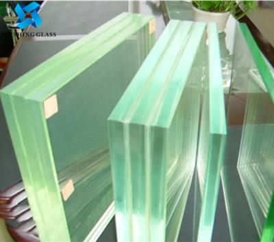 중국 해빛받이방 / 레일을 위한 두배 광택 층판 유리 시트 30 밀리미터 실크 스크린 템퍼드 글라스 판매용
