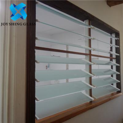 China 2mm to 25mm Window Louvers Glass Panels Tempered Glass Shutter for sale