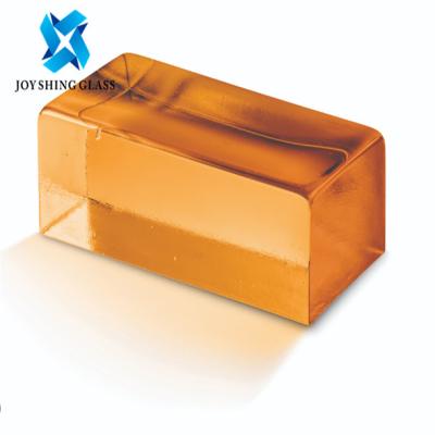 China Solid Crystal Glass Block Brick Rectangular For Decoration / Building for sale