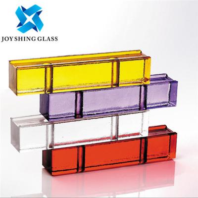 China Hollow / Solid Special Glass , Crystal Tinted Glass Block for Building windows for sale