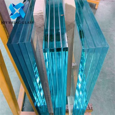 China Forma plana laminada de cristal moderada de la estructura sólida de la prueba de la bala en venta