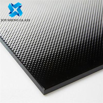 China Curved Coated Silk Screen Glass Pattern Size Color Customization for sale