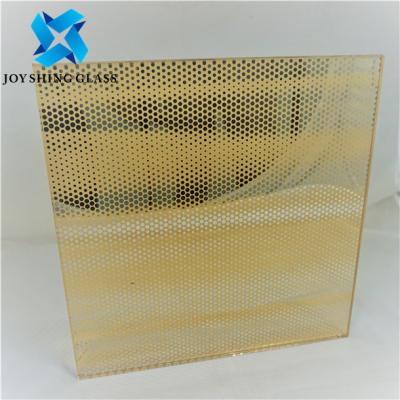 China Customized Decorative Ceramic Fritted glass , Silk Screen Printing Glass For Window for sale
