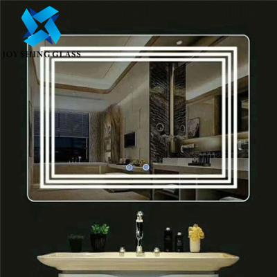 China LED Lighted Bathroom Magnifying Mirror Wall Mounted 3000K 4000K 5000K 6000K for sale