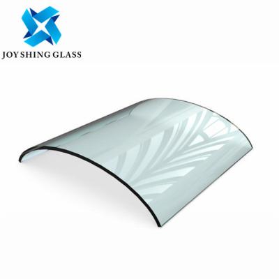 China Low Iron Curved Tempered Glass for sale