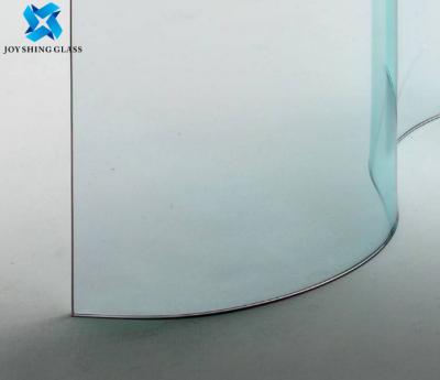 China Building / Furniture Curved Tempered Glass Sheets 2mm-19mm Hot Bent Glass for sale