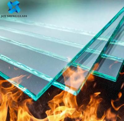 China Fireplace Special Glass 3mm - 19mm Fire Resistant Glass For Public Places for sale