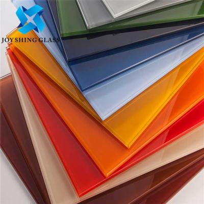 China 3mm-12mm Colored Tempered Glass Sheets Silkscreen Printed Glass for sale