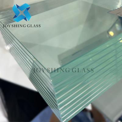 China White Laminated Glass 6+6mm Double Laminated Glass Curtain Wall for sale