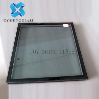 China Sun Shading Low-E Float Glass​ 6+12A+6 Blue Grey Tempered Insulating Glass for sale