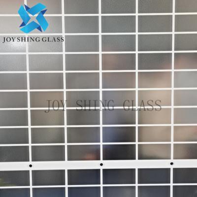 China Ultra Clear Patterned Back Glass 2mm Silk Screen Back Panel for sale