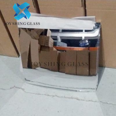 China Customized 1.8mm 2mm 3mm 4mm Rectangular Convex Glass Mirror For Car for sale