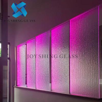 China Colored Tempered Hot Melt Glass For Partition Wall Decoration en venta