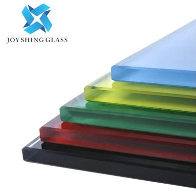 China Coloured Safety Toughened Glass 4mm 5mm 6mm Building Tempered Glass for sale