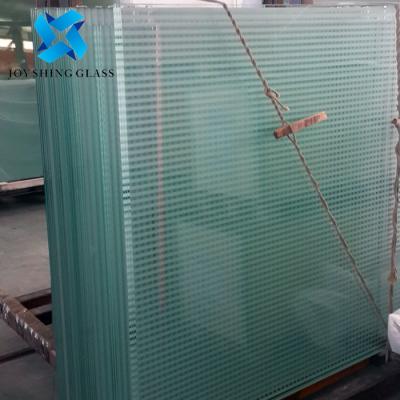 China Panel de vidrio laminado PVB con franjas de glaseado frito de cerámica en venta