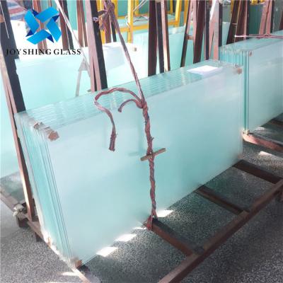 China Custom 10mm Frosted Tempered Glass Panels 3/8