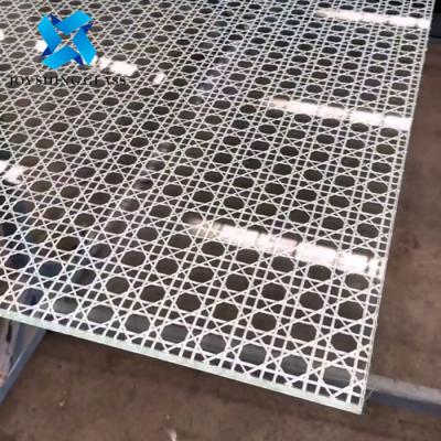 China Vidrio laminado con alambre de malla de fibra EVA vidrio laminado decorativo en venta