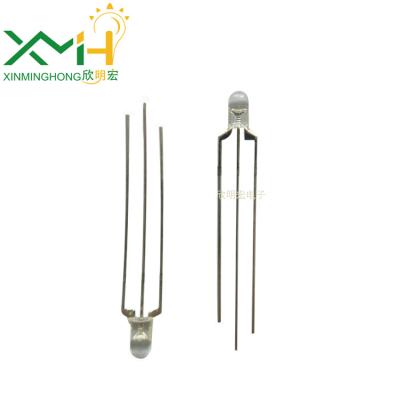 China 3mm round through hole led red and green bicolor 60deg led diodes for sale