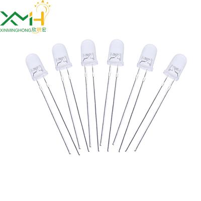 China Diode Clear Colloid 362-365nm Purple Light Through Hole LED 3.4V 250mcd Lamp for sale