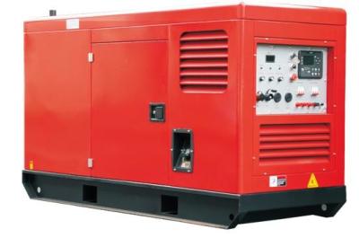 China 3 Phase 400A Silent Diesel Welding Generator LCD Control Panel  DC12V Electric Start for sale