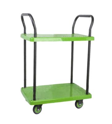 China 1000mm High No Guardrail Double Handrail multi tier kitchen trolley SIlENT TPR Material for sale