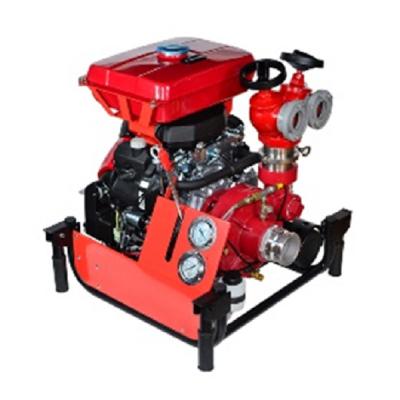 China Gasoline Engine Vacuum Fire Fighting Water Pump 2.5 Inch 22HP 100m Scope for sale