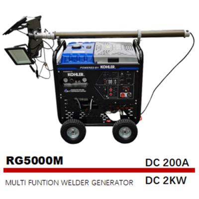 China 5000W 50Hz 4 In I Multi Function Welders Air Compressor Lighting Tower Generator for sale