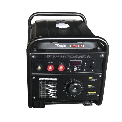 China RWG210AC 210A Electric Arc Welding Generator Petrol 15HP Engine for sale