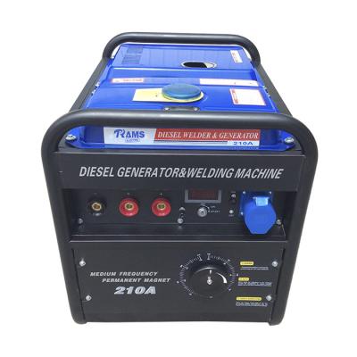 China Large Fuel Tank Arc 3kw Portable Generator DIESEL Alternative Current 210 Amp for sale