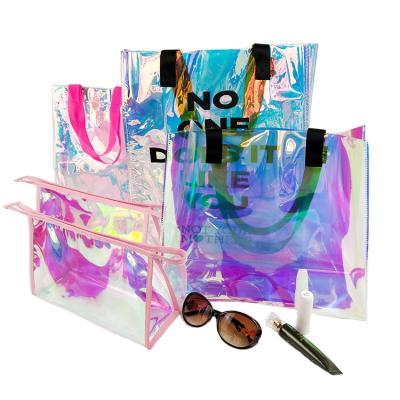 China Hologram Laser PVC Beach Tote CMYK Full Color Offset Printing for sale