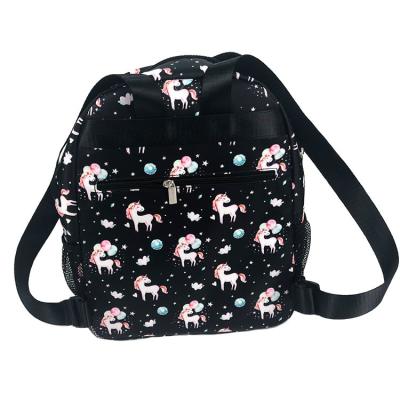 China Unisex Soft 600D Polyester Backpack Animal Prints Zipper Hasp Closure for sale