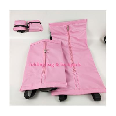 China Kids Hiking Soft Handle Foldable Polyester Bag 20 Litre Zipper Closure for sale