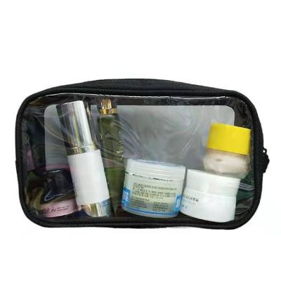 China Silk Screen Print Clear PVC Cosmetic Bag 20g-50g Lightweight for sale