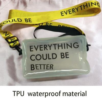 China Transparent TPU Shoulder Toiletry Bag for sale