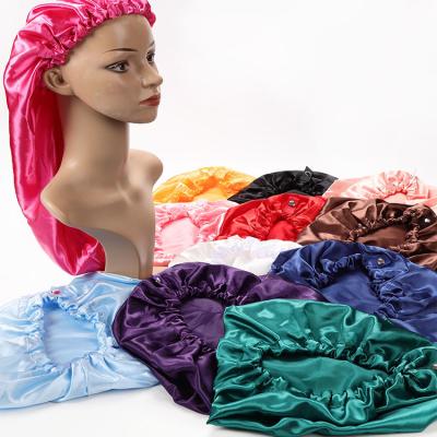 China OEM Seal Moisture Satin Lined Sleeping Hair Bonnets For Hair Braid for sale