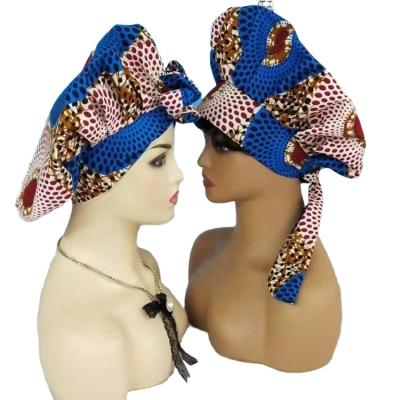China African Pattern Sleeping Hair Bonnets With 14