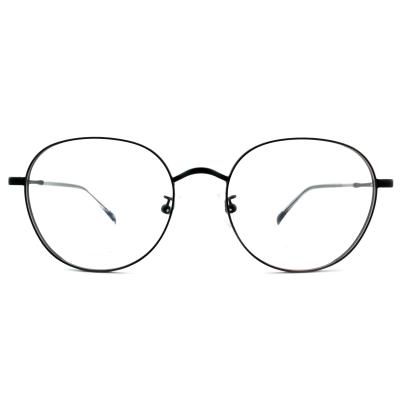 China FM2574 Acetate Optical Metal Frame Full Rim Round Customized With Temple for sale