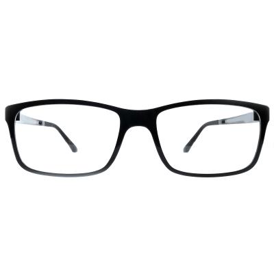 China FU1743 Unisex Flexible TR90 Optical Frames Black Anti Reflective Square Eyewear for sale