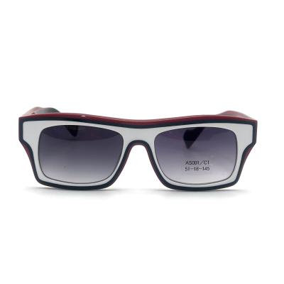 China AS001 Acetate Frame Sunglasses with lamination acetate color for sale