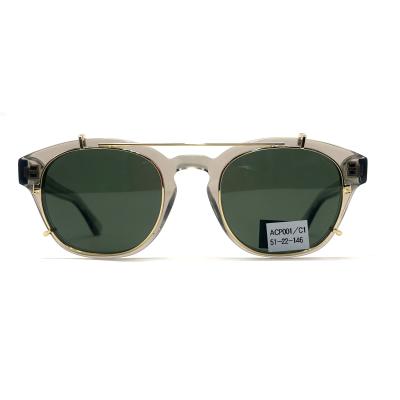 China ACP001 Stylish Acetate Frame Sunglasses 146 Mm Temple 100% Uv Protection for sale