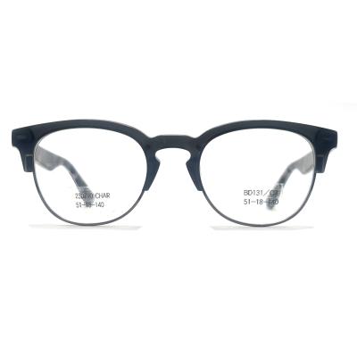 China BD131 Retro Round Acetate Metal Glasses for sale