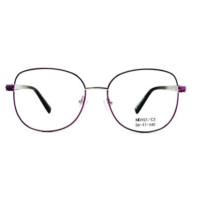 China MD157 Womens Square Stainless Steel Optical Frames for sale