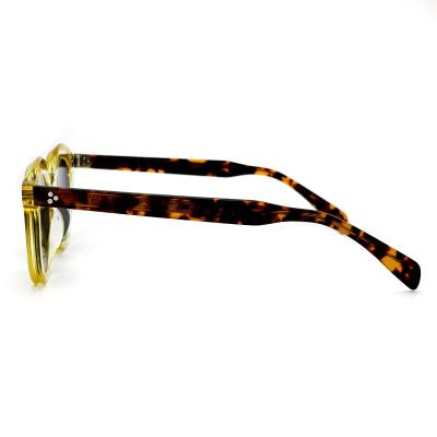 China AS089 Runde Sonnenbrille mit Acetatrahmen CR 39 Linsen 100% UV-Schutz zu verkaufen