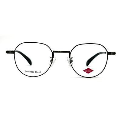 Chine FM3222 Square Unisex Stainless Steel Optical Metal Frame à vendre
