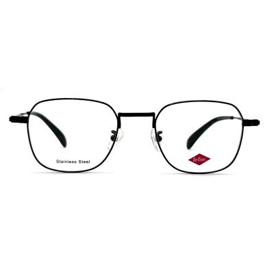 China FM3229 Stainless Steel Square Optical Metal Frames Unisex Eyewear for sale
