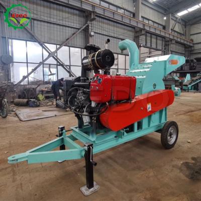 China Mini Pto Driven Mobile Diesel Hay Hammer Mill  Diesel Engine Hammer Crusher for sale